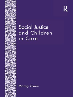 cover image of Social Justice and Children in Care